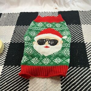 Festive Red and Green Santa Sweater